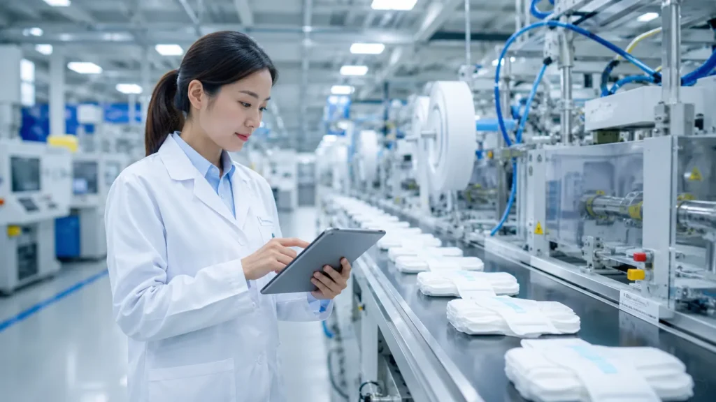 feminine care products production line